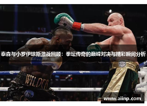 泰森与小罗伊琼斯激战回顾:拳坛传奇的巅峰对决与精彩瞬间分析